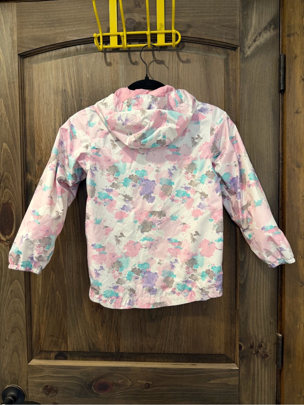 The North Face Girls' Pastel Splash Hooded Jacket - Pink, Mint, Lavender - Picture 6 of 7